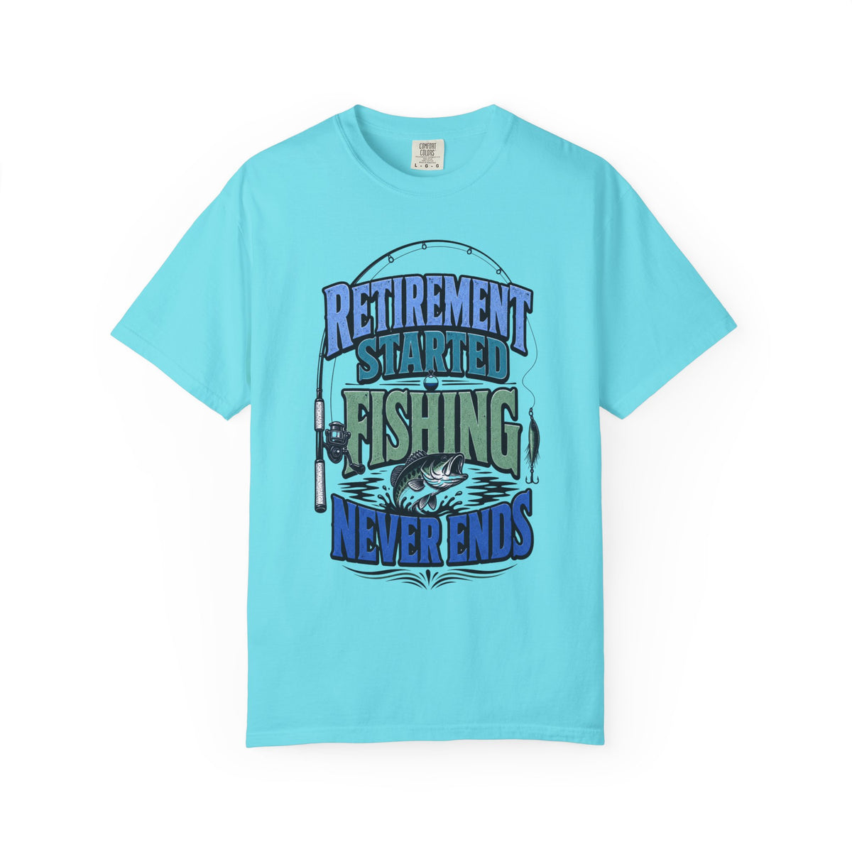 Retirement Started Fishing Never Ends T-Shirt – Funny Retired Fisherman Gift, Vintage Fishing Shirt