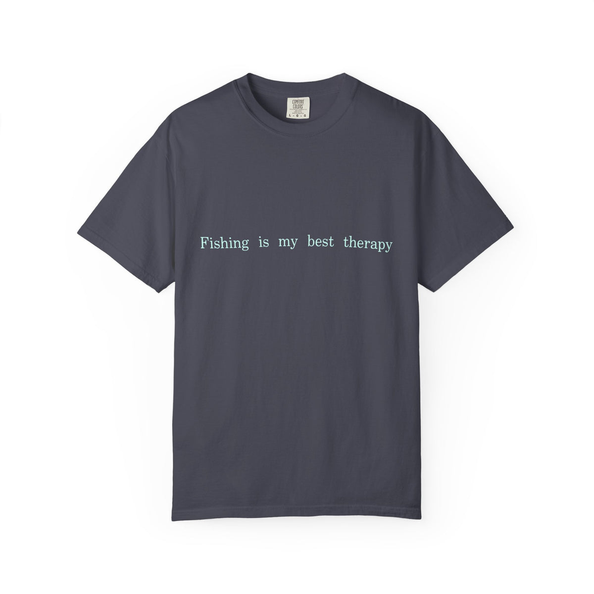 Fishing Is My Best Therapy Unisex T-Shirt, Minimalist Fishing Quote Tee, Angler Gift