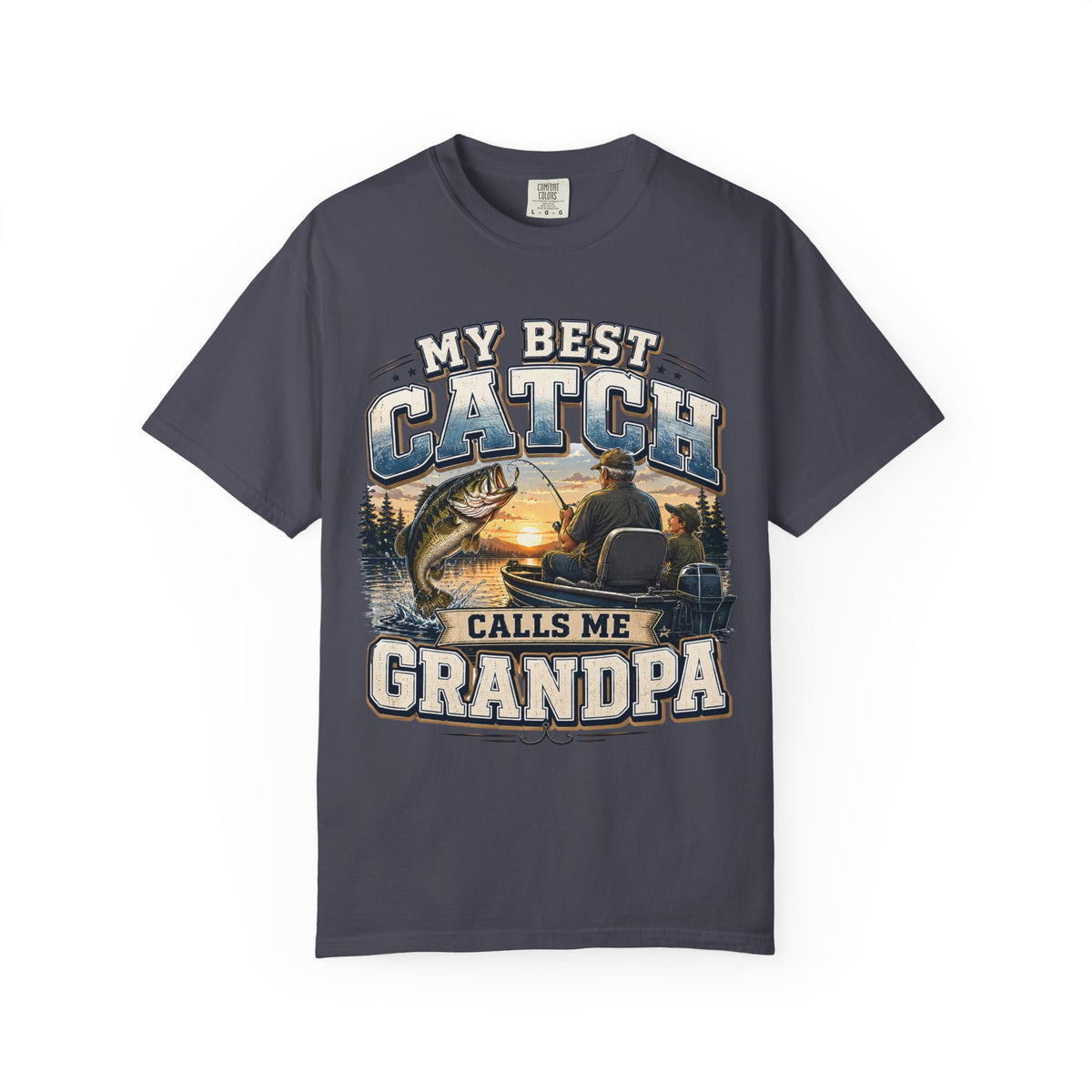 My Best Catch Calls Me Grandpa Fishing Shirt, Grandpa Fishing Gift, Fishing Grandpa T-Shirt