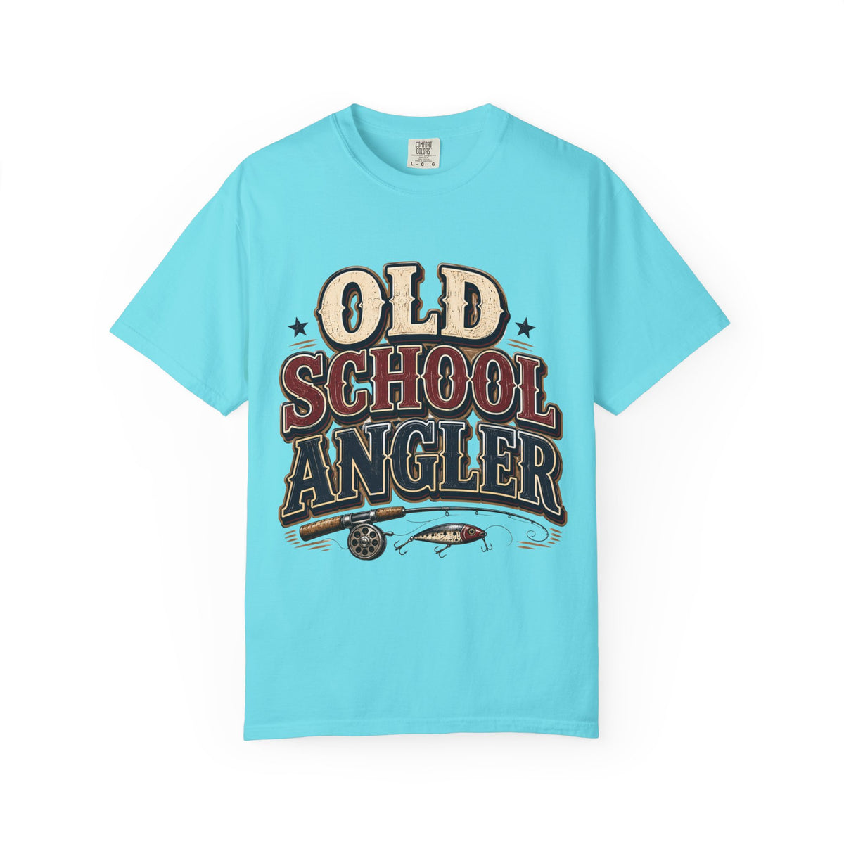 Old School Angler Fishing T-Shirt | Vintage Fishing Shirt for Men & Women | Retro Fisherman Gift