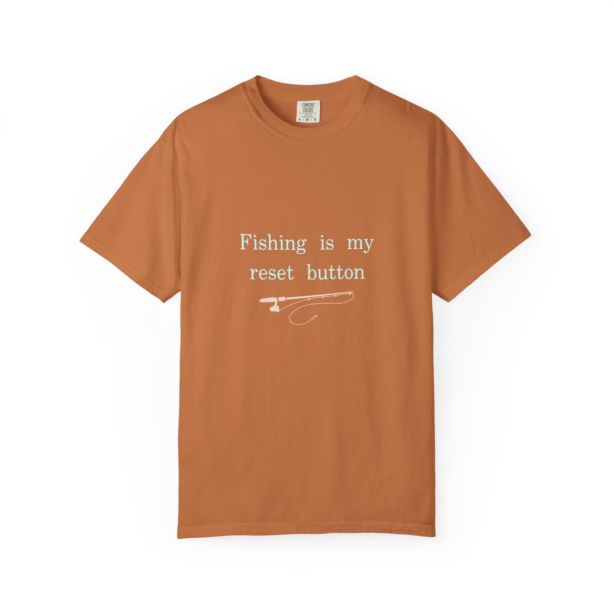 Fishing Is My Reset Button Shirt, Minimalist Fishing T-Shirt, Unisex Angler Gift