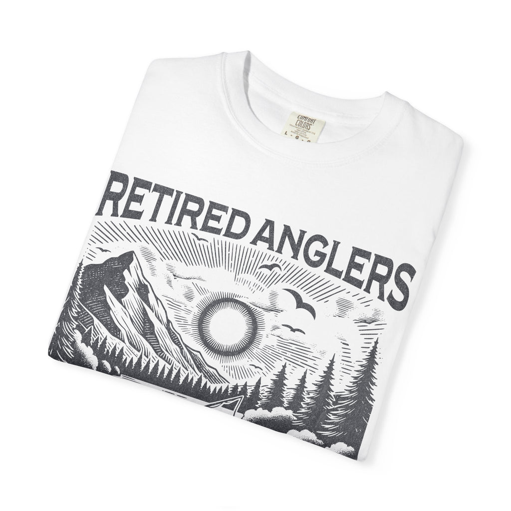 Retired Anglers Grandpa's Fishing Club Shirt | Vintage Fishing T-Shirt | Retirement Gift for Grandpa