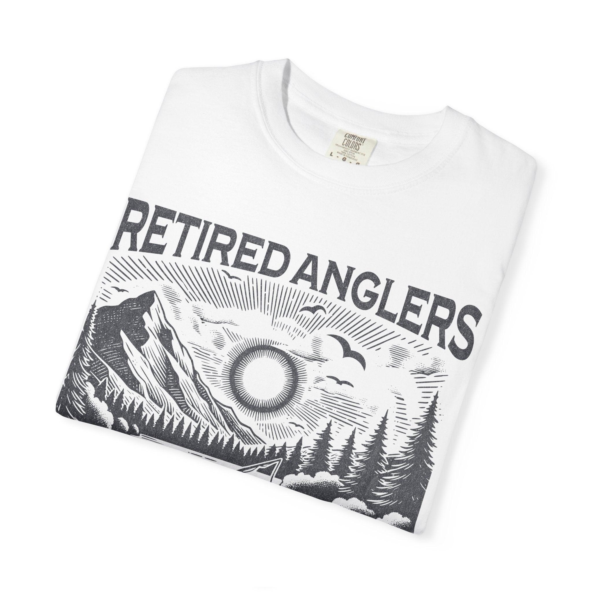 Retired Anglers Grandpa's Fishing Club Shirt | Vintage Fishing T-Shirt | Retirement Gift for Grandpa