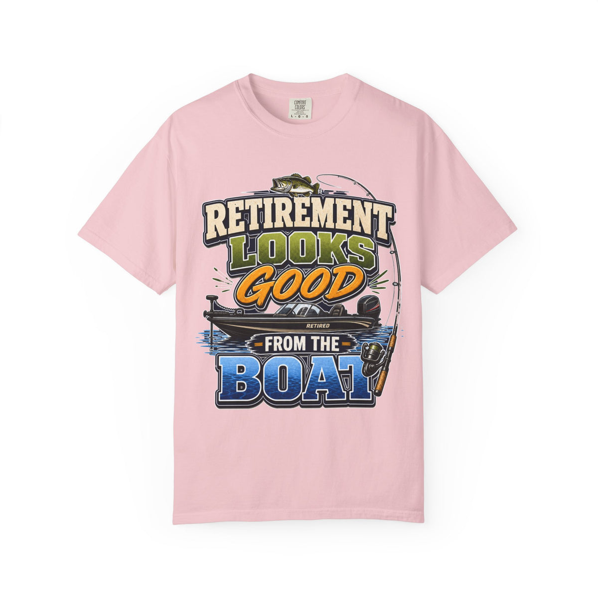 Retirement Looks Good From the Boat Fishing T-Shirt | Retired Fisherman Gift