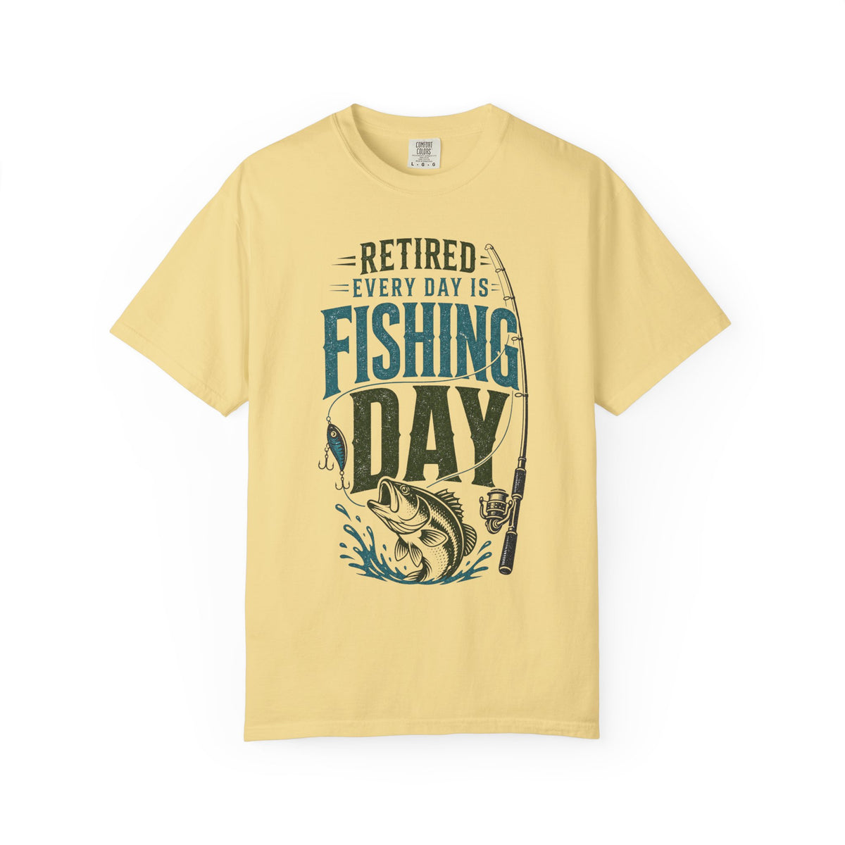 Retired Every Day Is Fishing Day Shirt | Retirement Fishing T-Shirt | Retired Fisherman Gift | Bass Fishing Tee | Retirement Gift for Dad Grandpa