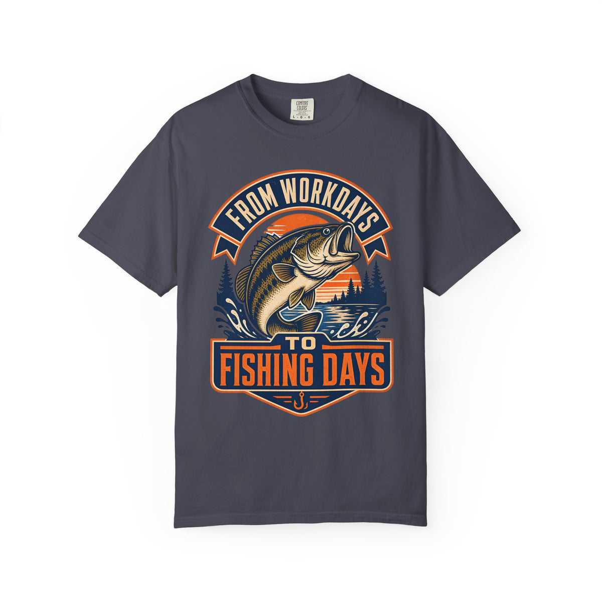 From Workdays to Fishing Days Shirt – Retirement Fishing T-Shirt, Bass Fishing Gift for Retired Fisherman