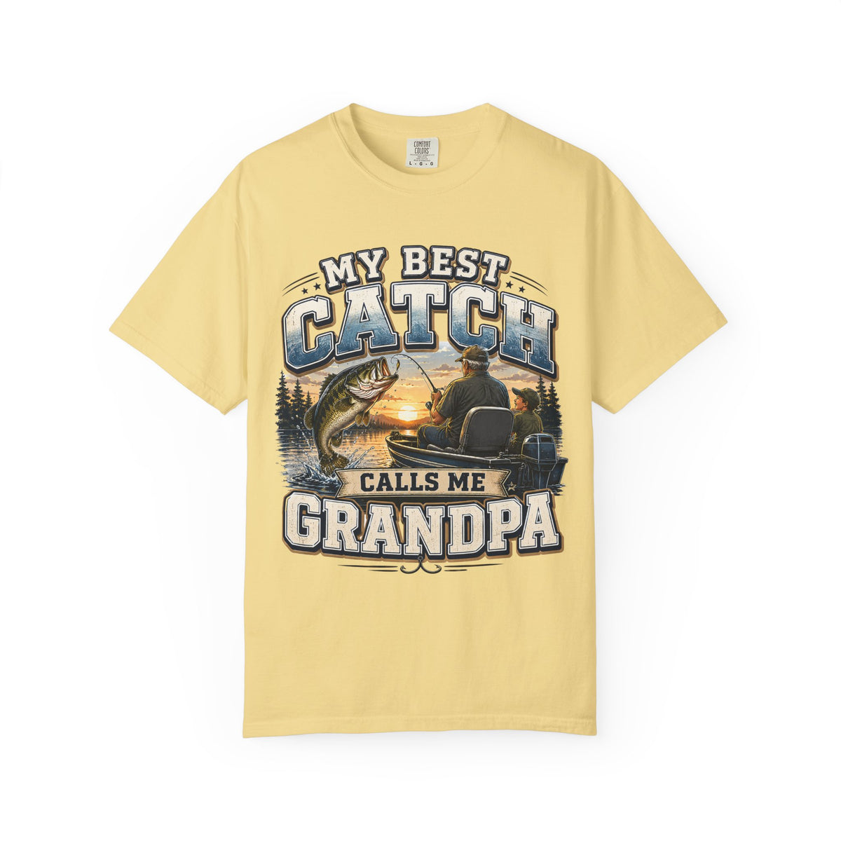 My Best Catch Calls Me Grandpa Fishing Shirt, Grandpa Fishing Gift, Fishing Grandpa T-Shirt