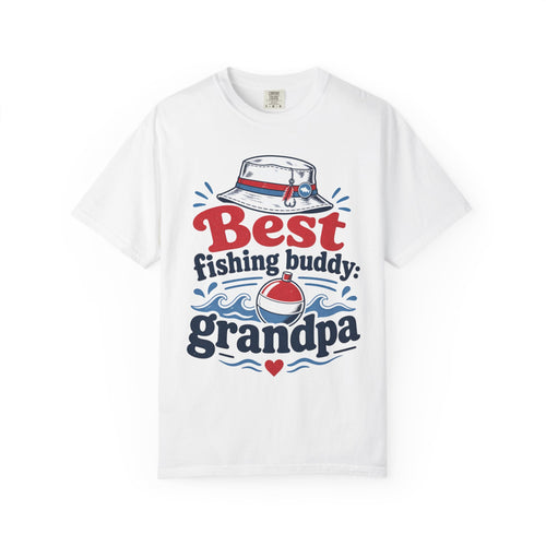 Best Fishing Buddy Grandpa Shirt | Fishing Grandpa Gift | Father's Day Fishing T-Shirt | Grandpa Fishing Tee | Retirement Gift for Grandpa