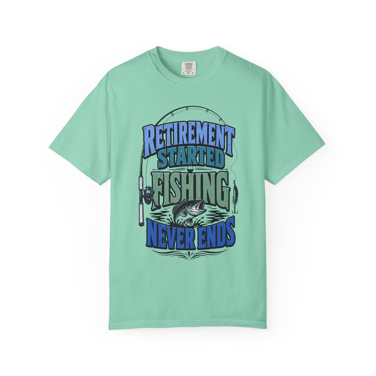 Retirement Started Fishing Never Ends T-Shirt – Funny Retired Fisherman Gift, Vintage Fishing Shirt