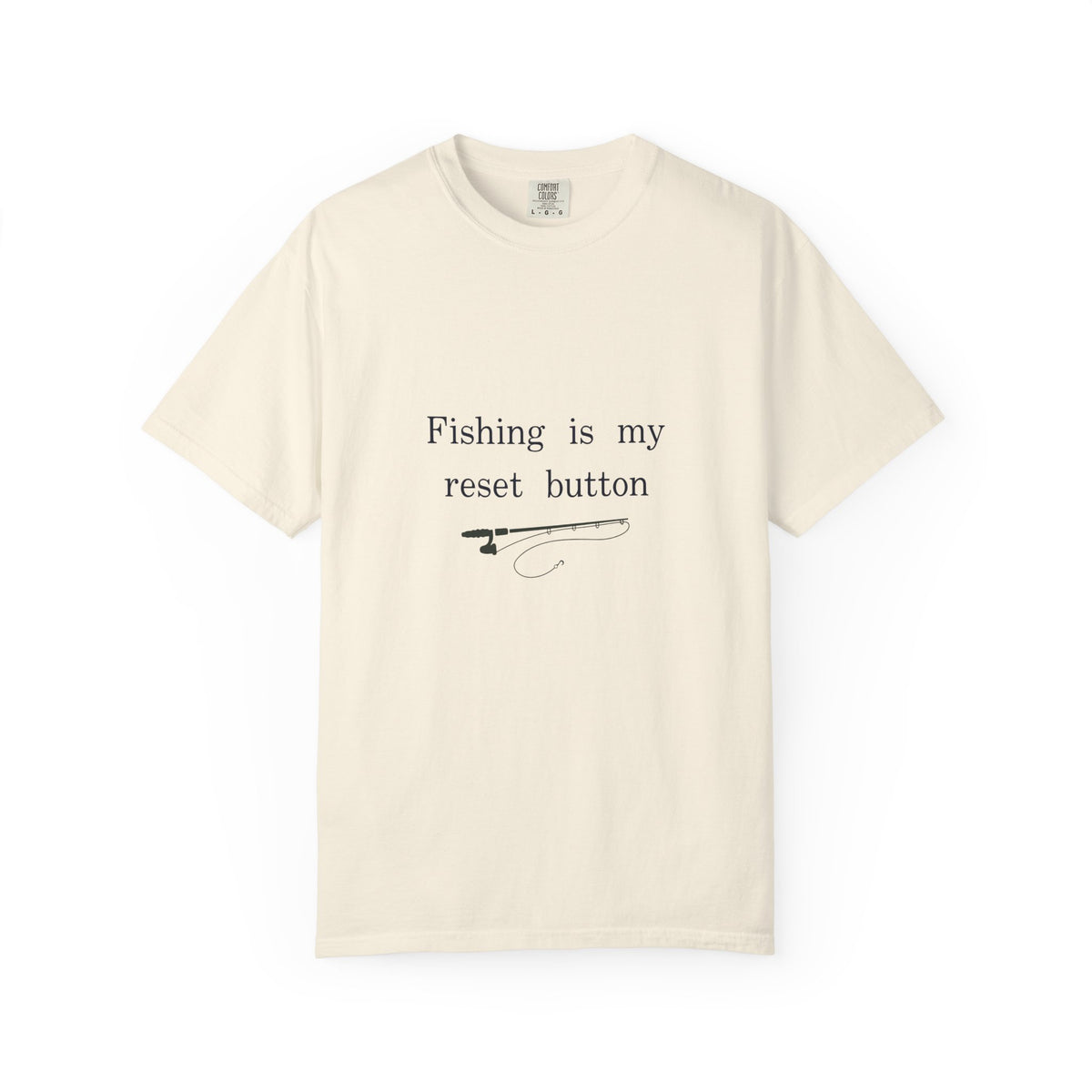 Fishing Is My Reset Button Shirt, Minimalist Fishing T-Shirt, Unisex Angler Gift