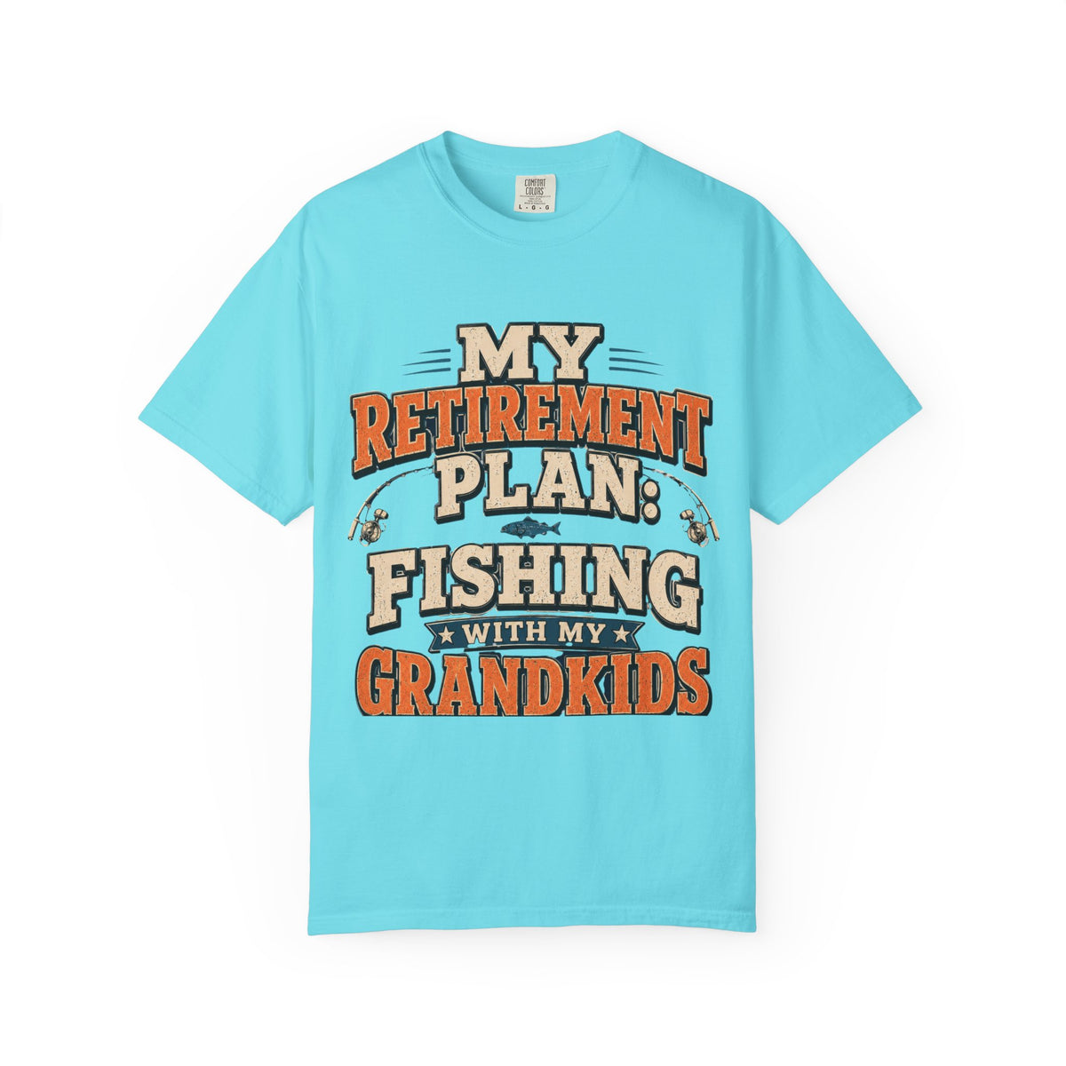 My Retirement Plan Fishing With My Grandkids T-Shirt | Retirement Fishing Shirt for Grandpa