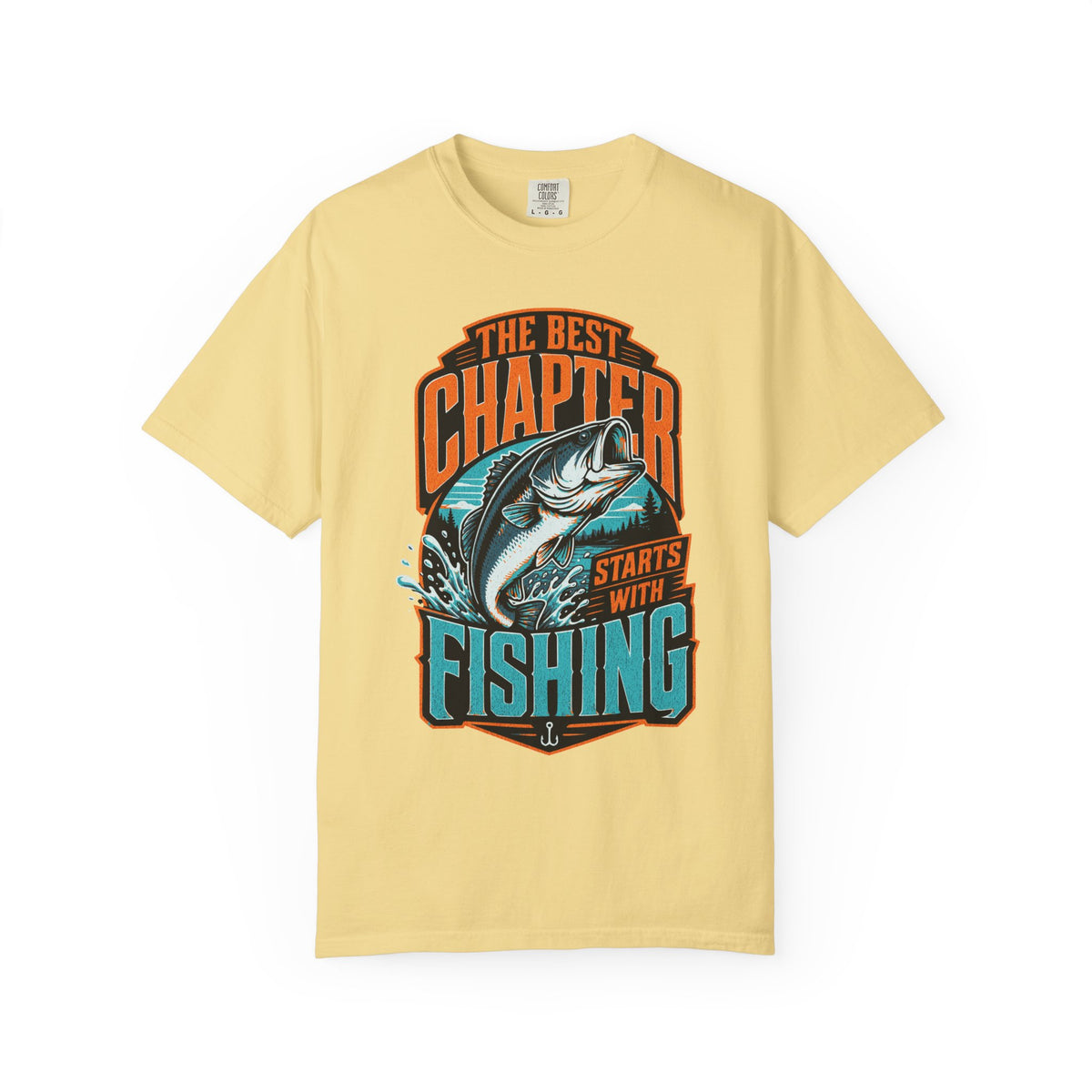 The Best Chapter Starts With Fishing T-Shirt | Vintage Fishing Shirt | Bass Fishing Gift | Angler Outdoor Tee