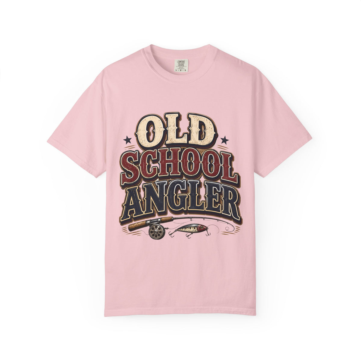 Old School Angler Fishing T-Shirt | Vintage Fishing Shirt for Men & Women | Retro Fisherman Gift