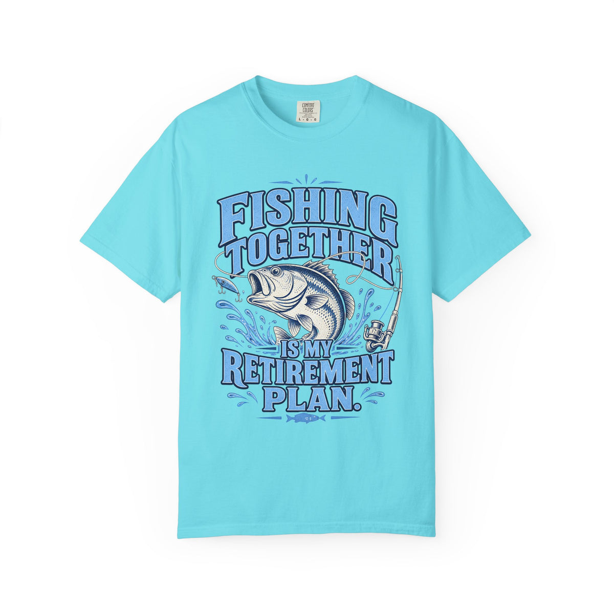 Fishing Together Is My Retirement Plan T-Shirt | Funny Retirement Fishing Shirt | Retired Fisherman Gift | Bass Fishing Tee for Grandpa Dad Men
