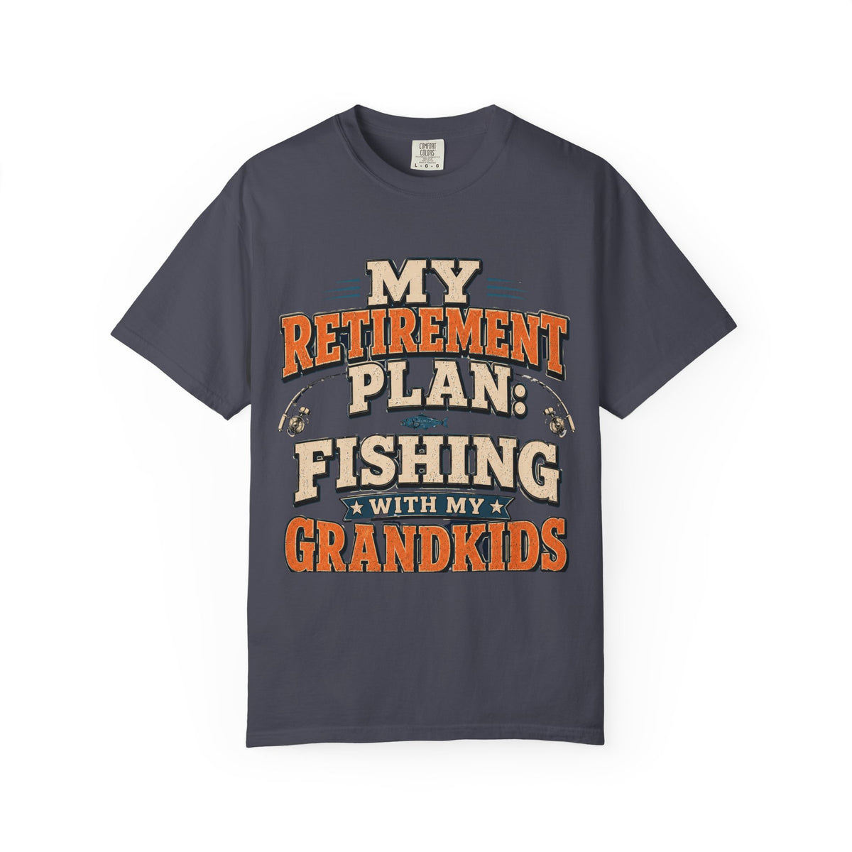 My Retirement Plan Fishing With My Grandkids T-Shirt | Retirement Fishing Shirt for Grandpa