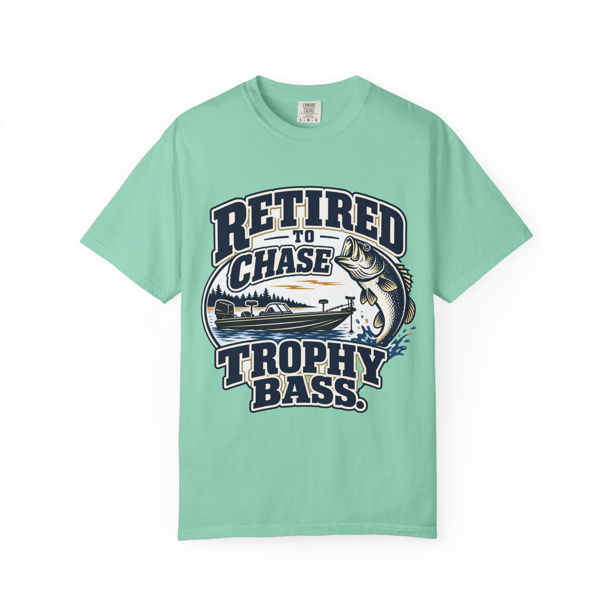 Retired to Chase Trophy Bass Shirt, Retirement Fishing Gift, Bass Fishing T-Shirt, Grandpa Fishing Tee, Grandma Fishing Shirt, Retired Fisherman Gift, Unisex Lake Life Tee