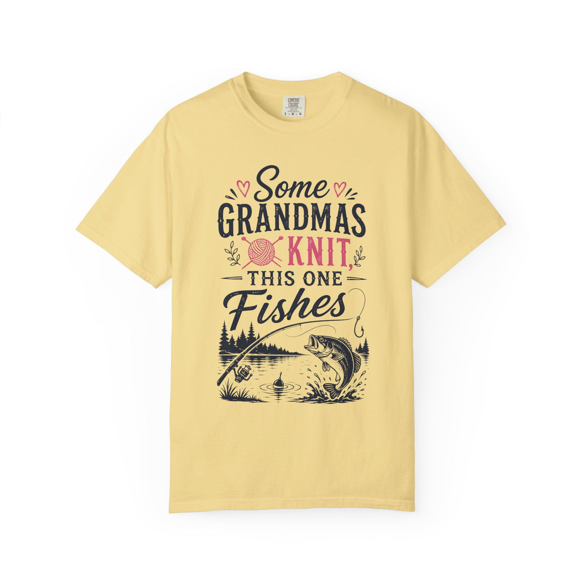 Some Grandmas Knit This One Fishes Shirt | Funny Fishing Grandma T-Shirt | Grandma Fishing Gift