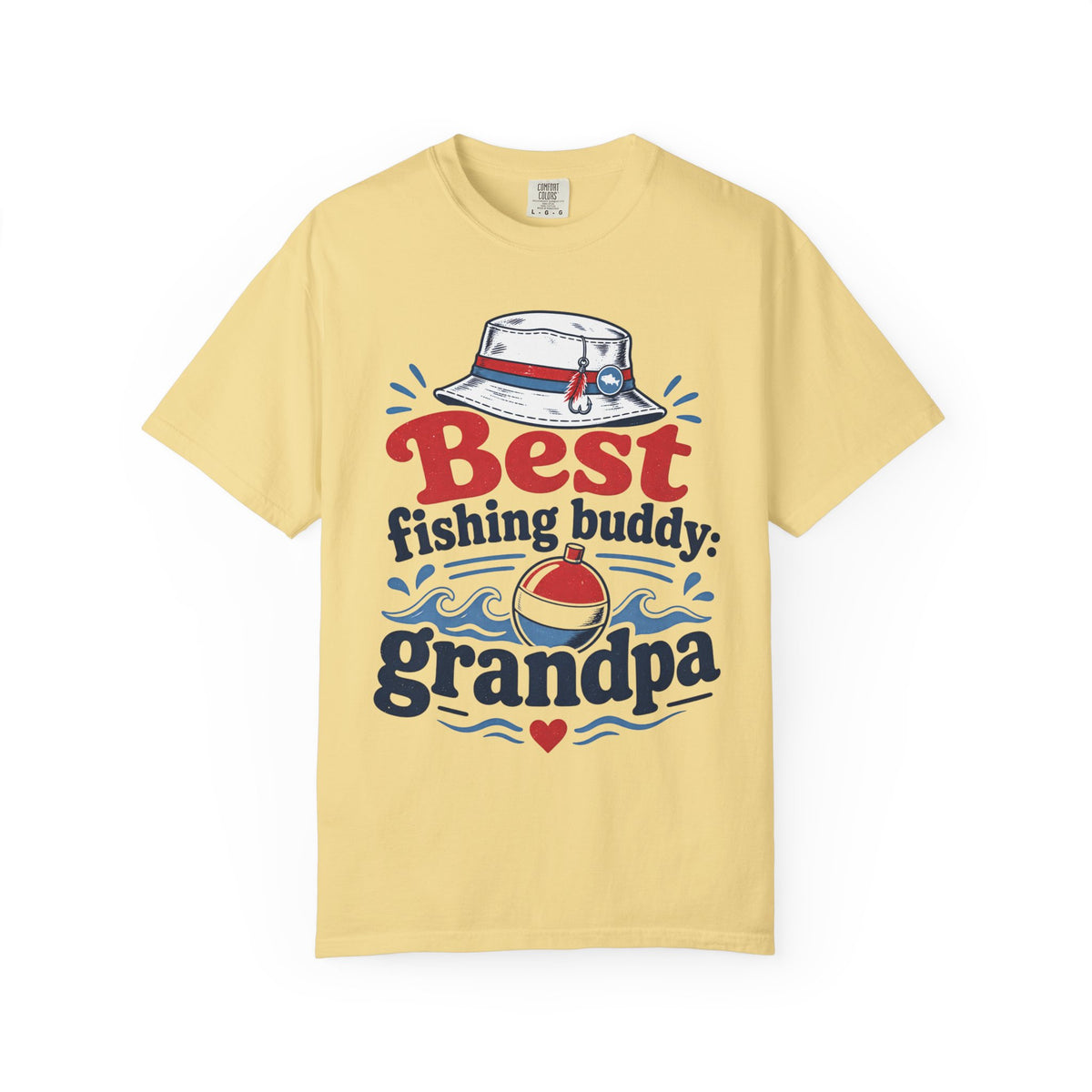 Best Fishing Buddy Grandpa Shirt | Fishing Grandpa Gift | Father's Day Fishing T-Shirt | Grandpa Fishing Tee | Retirement Gift for Grandpa