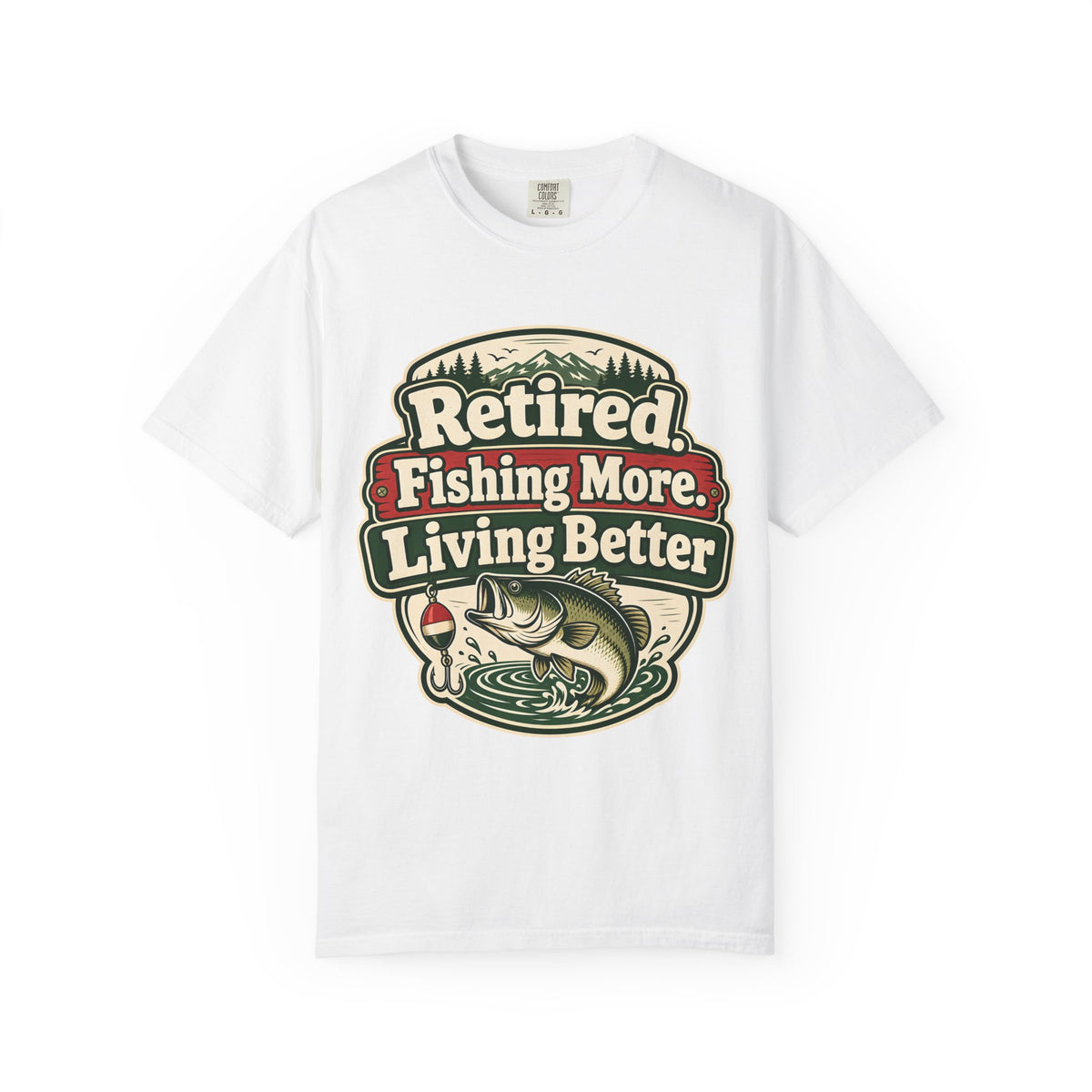 Retired Fishing More Living Better Shirt | Retirement Fishing T-Shirt | Retired Fisherman Gift | Bass Fishing Tee | Retirement Gift for Dad Grandpa