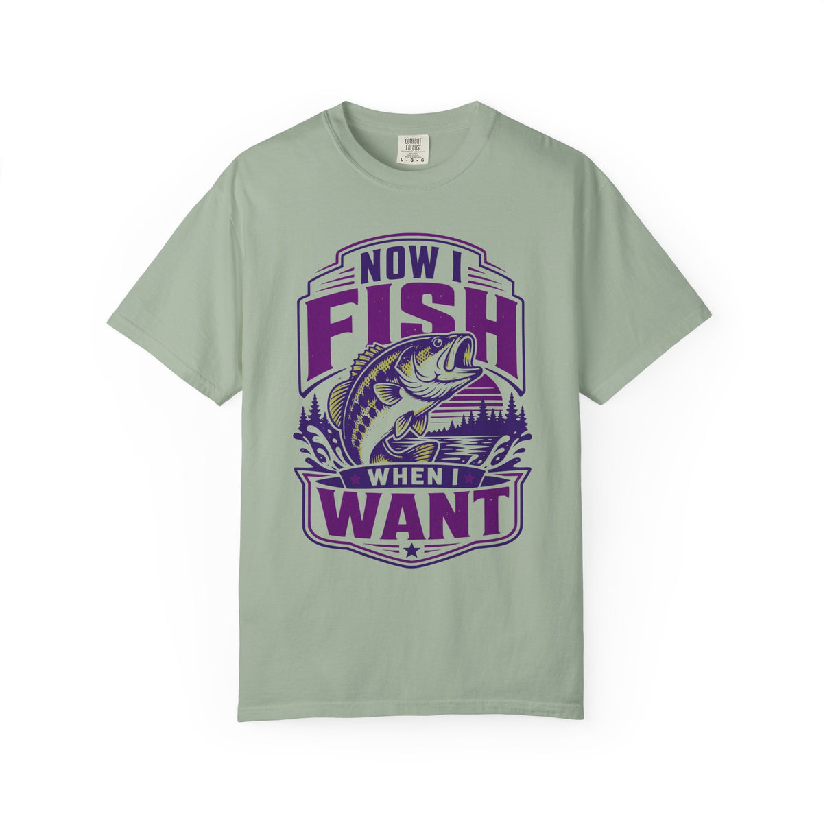 Now I Fish When I Want T-Shirt – Funny Fishing Shirt – Unisex Angler Tee