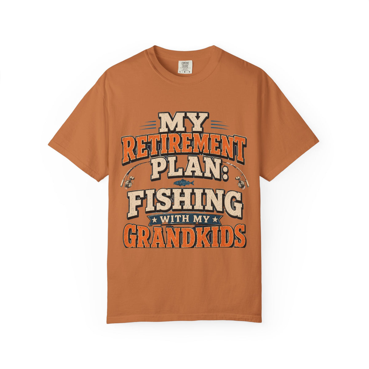My Retirement Plan Fishing With My Grandkids T-Shirt | Retirement Fishing Shirt for Grandpa