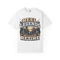 Reel Legends Never Retire Fishing T-Shirt – Vintage Angler Shirt