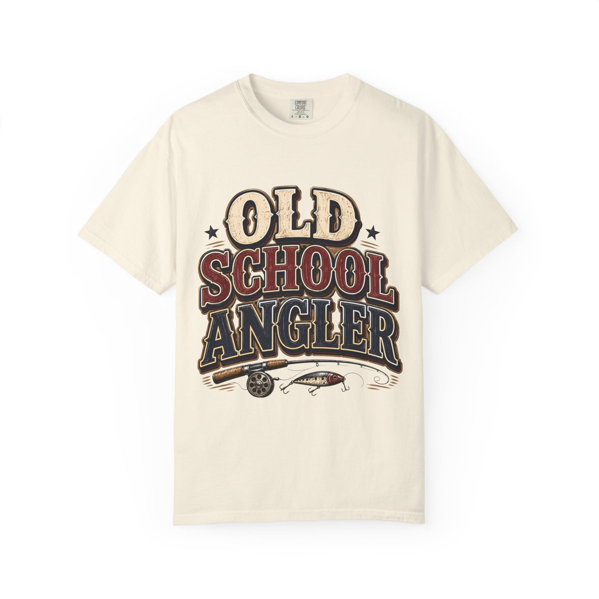 Old School Angler Fishing T-Shirt | Vintage Fishing Shirt for Men & Women | Retro Fisherman Gift
