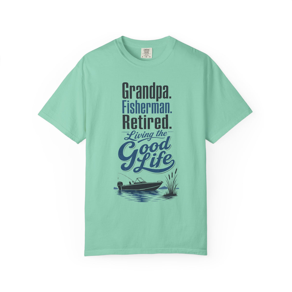 Grandpa Fisherman Retired Living the Good Life Fishing T-Shirt