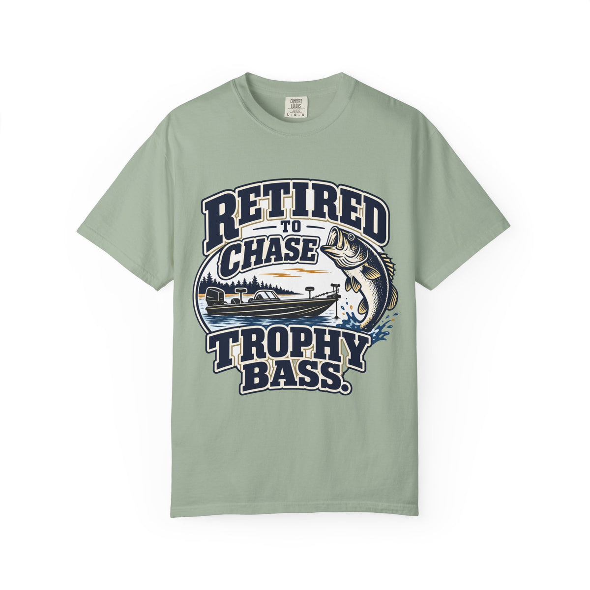 Retired to Chase Trophy Bass Shirt, Retirement Fishing Gift, Bass Fishing T-Shirt, Grandpa Fishing Tee, Grandma Fishing Shirt, Retired Fisherman Gift, Unisex Lake Life Tee