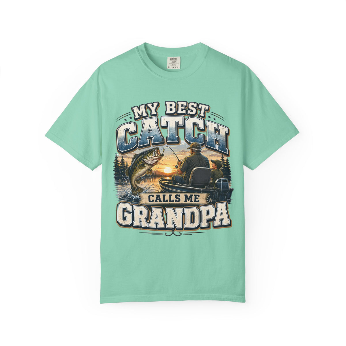 My Best Catch Calls Me Grandpa Fishing Shirt, Grandpa Fishing Gift, Fishing Grandpa T-Shirt
