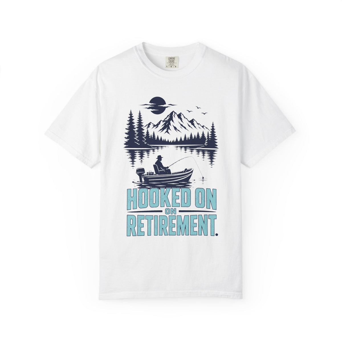 Hooked On Retirement Fishing Shirt | Funny Retirement Gift for Grandpa Grandma | Retired Fisherman T-Shirt | Lake Life Fishing Tee