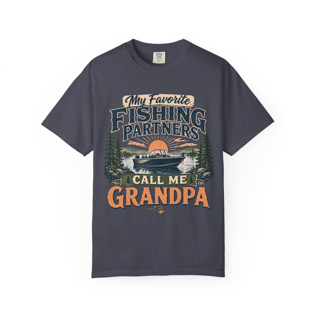 My Favorite Fishing Partners Call Me Grandpa Fishing T-Shirt – Grandpa Fishing Gift