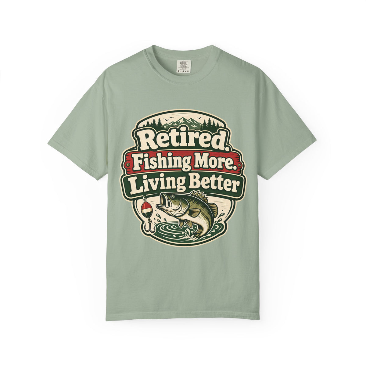 Retired Fishing More Living Better Shirt | Retirement Fishing T-Shirt | Retired Fisherman Gift | Bass Fishing Tee | Retirement Gift for Dad Grandpa