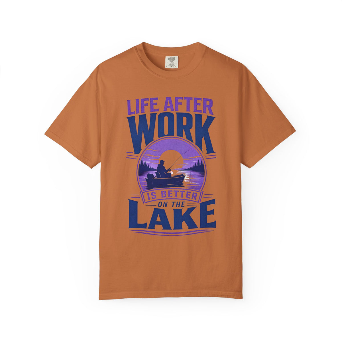 Life After Work Is Better on the Lake Fishing Retirement T-Shirt
