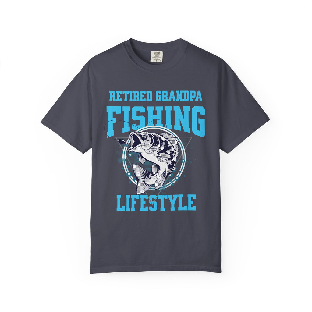 Retired Grandpa Fishing Lifestyle Shirt | Funny Bass Fishing T-Shirt | Retirement Gift for Grandpa