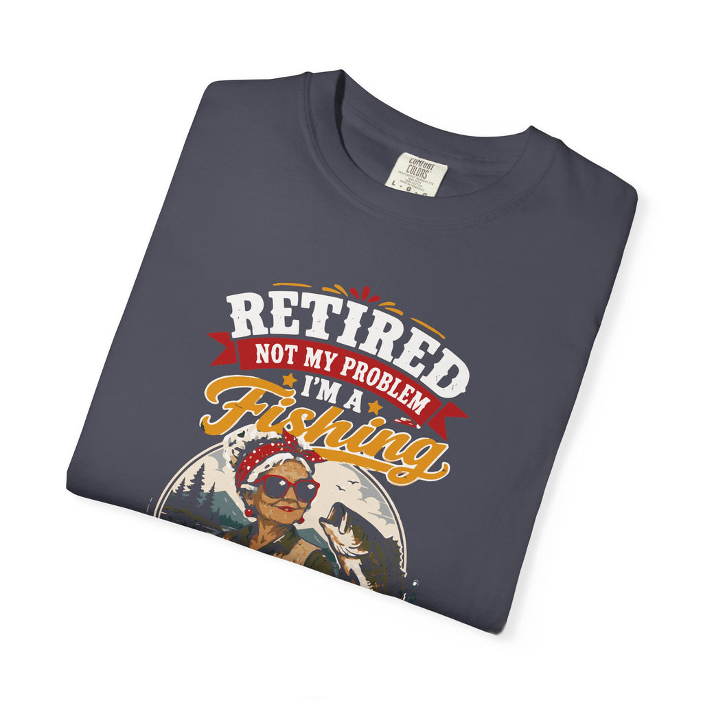 Retired Grandma Fishing Shirt | Funny Fishing Grandma Tee | I Fish Therefore I Am Still Awesome Retirement Gift