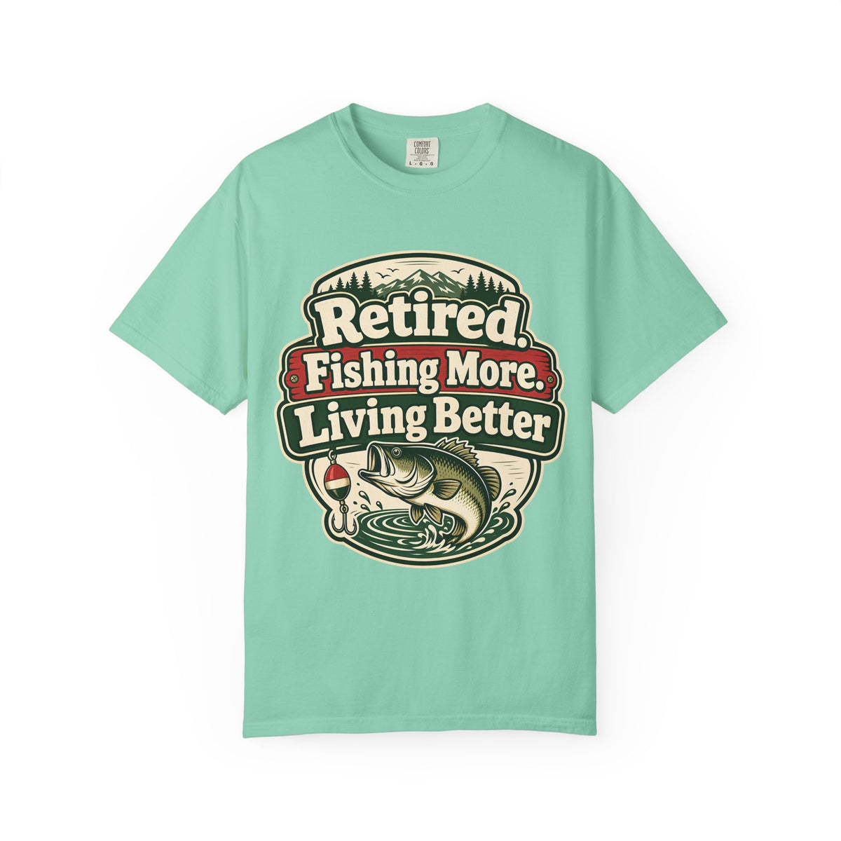 Retired Fishing More Living Better Shirt | Retirement Fishing T-Shirt | Retired Fisherman Gift | Bass Fishing Tee | Retirement Gift for Dad Grandpa