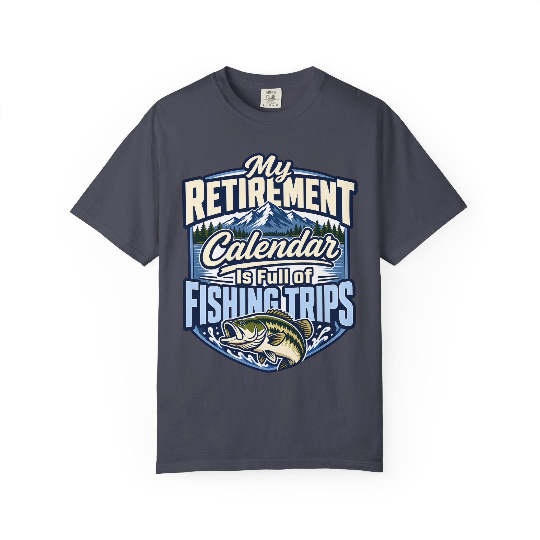 My Retirement Calendar Is Full of Fishing Trips Shirt | Retirement Fishing T-Shirt | Retired Fisherman Gift | Bass Fishing Tee | Retirement Gift for Dad Grandpa