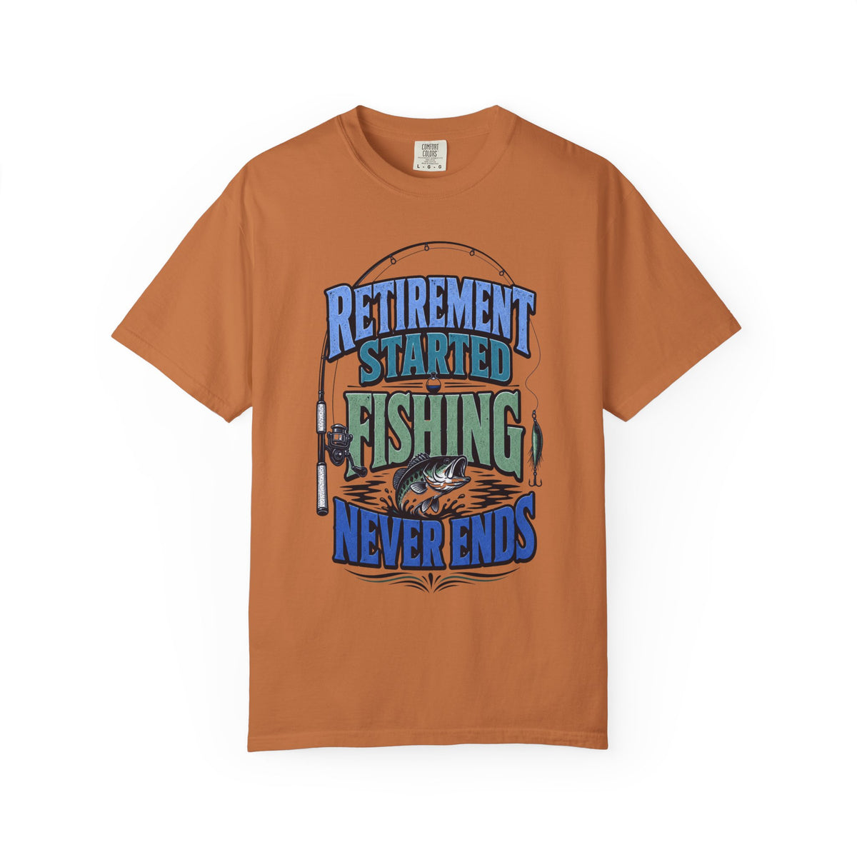 Retirement Started Fishing Never Ends T-Shirt – Funny Retired Fisherman Gift, Vintage Fishing Shirt