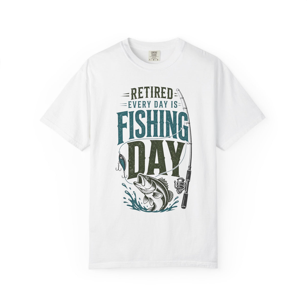 Retired Every Day Is Fishing Day Shirt | Retirement Fishing T-Shirt | Retired Fisherman Gift | Bass Fishing Tee | Retirement Gift for Dad Grandpa