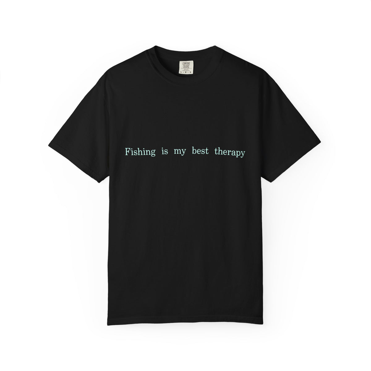 Fishing Is My Best Therapy Unisex T-Shirt, Minimalist Fishing Quote Tee, Angler Gift