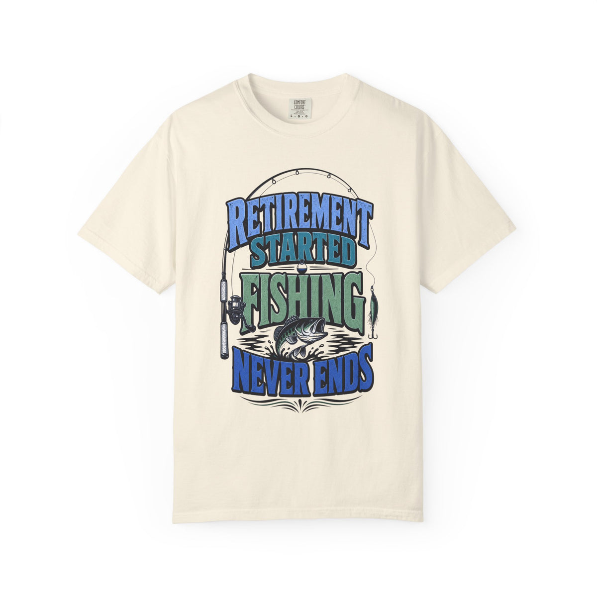 Retirement Started Fishing Never Ends T-Shirt – Funny Retired Fisherman Gift, Vintage Fishing Shirt