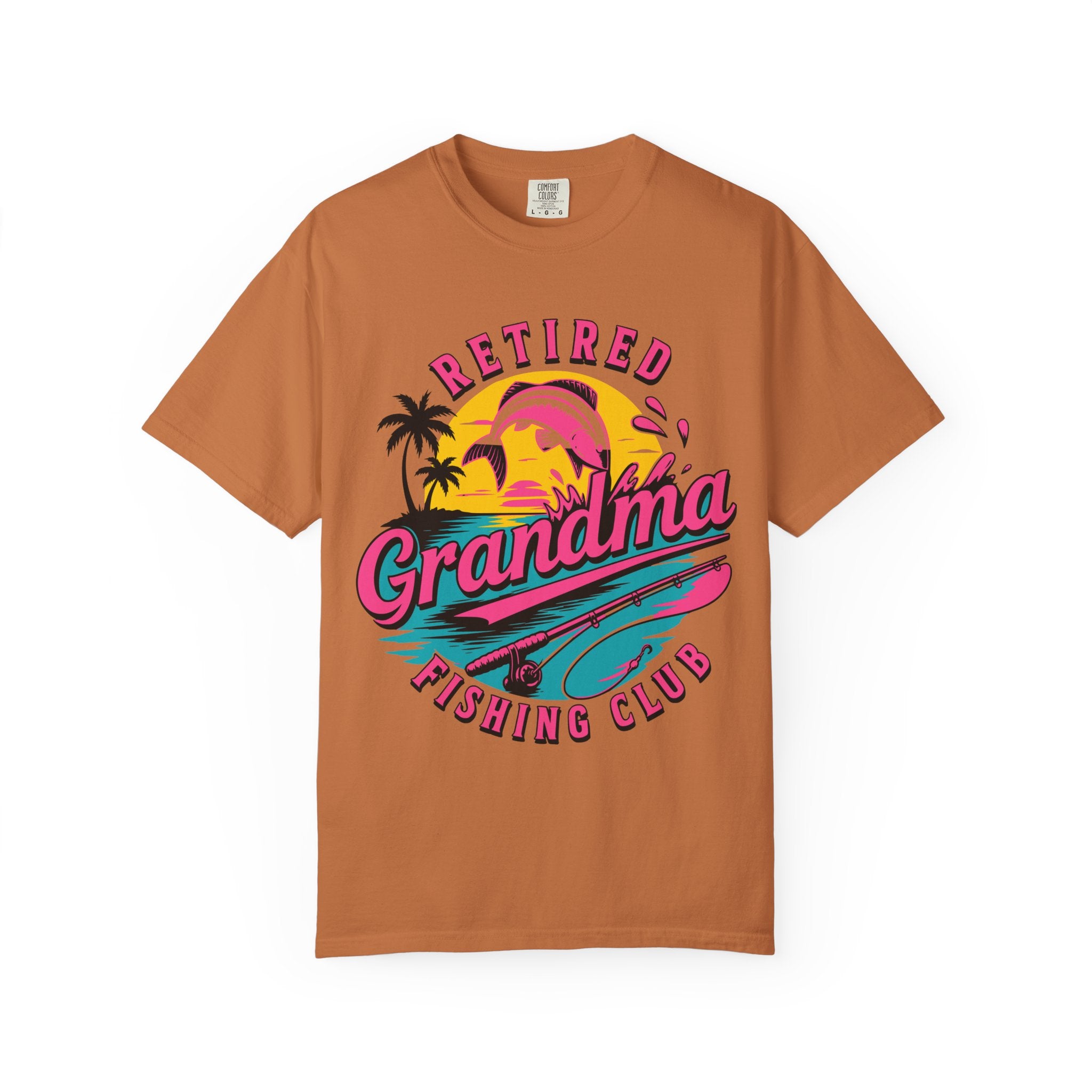 Retired Grandma Fishing Club Shirt | Funny Women's Retirement Fishing T-Shirt | Grandma Fishing Gift