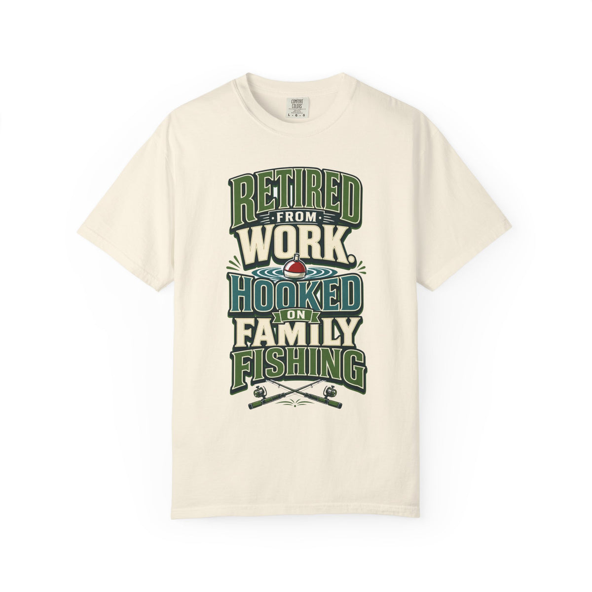Retired From Work Hooked on Family Fishing Shirt, Retirement Fishing T-Shirt, Family Fishing Gift for Grandpa Dad