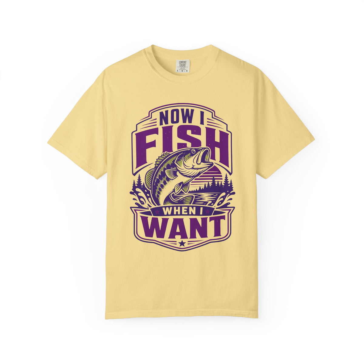 Now I Fish When I Want T-Shirt – Funny Fishing Shirt – Unisex Angler Tee