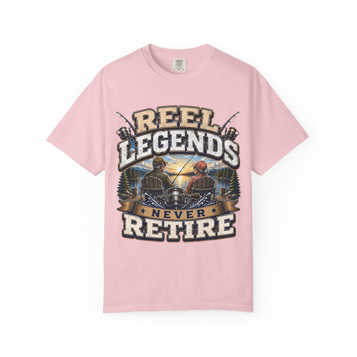 Reel Legends Never Retire Fishing T-Shirt – Vintage Angler Shirt