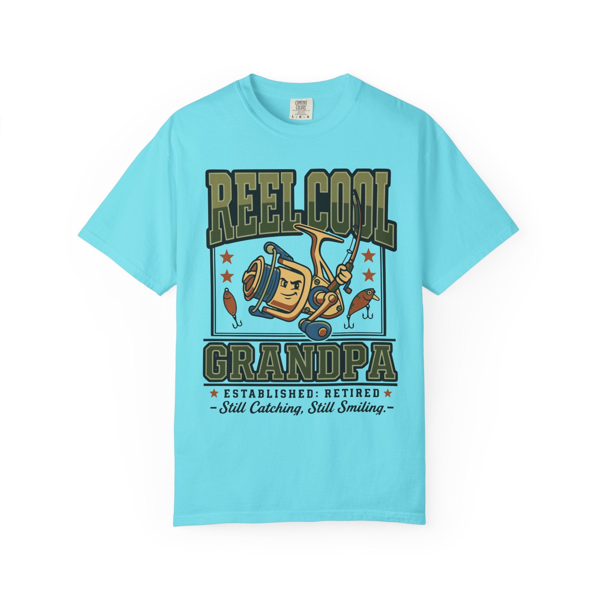 Reel Cool Grandpa Fishing Shirt | Funny Retired Fisherman T-Shirt | Grandpa Fishing Gift