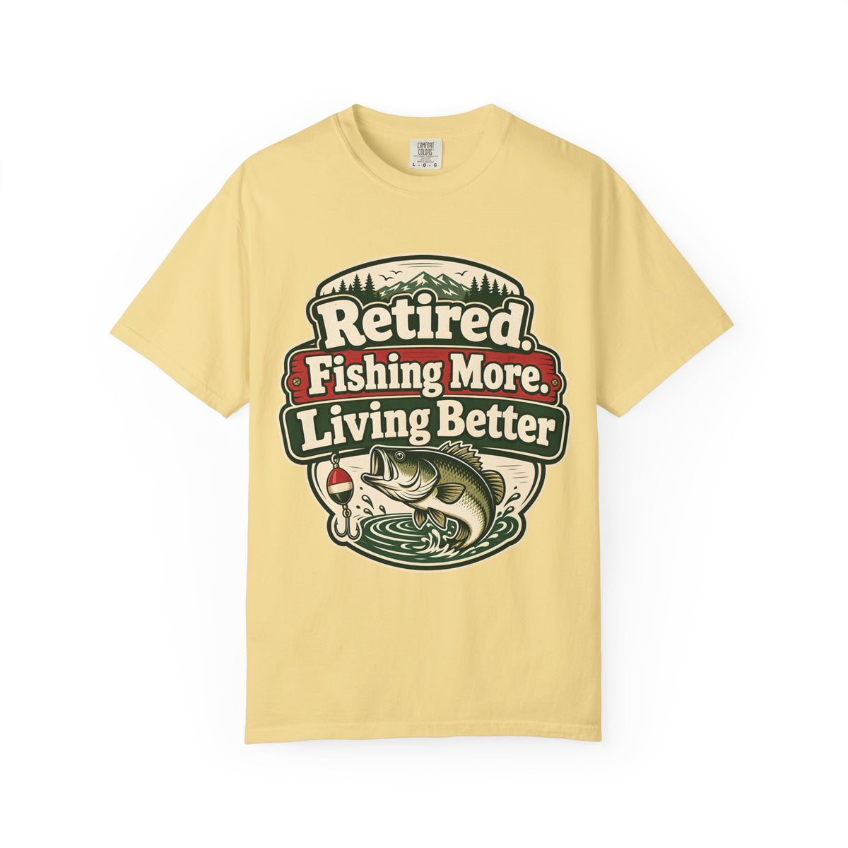 Retired Fishing More Living Better Shirt | Retirement Fishing T-Shirt | Retired Fisherman Gift | Bass Fishing Tee | Retirement Gift for Dad Grandpa