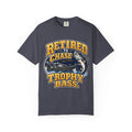 Retired to Chase Trophy Bass Shirt, Retirement Fishing Gift, Bass Fishing T-Shirt, Grandpa Fishing Tee, Grandma Fishing Shirt, Retired Fisherman Gift, Unisex Lake Life Tee