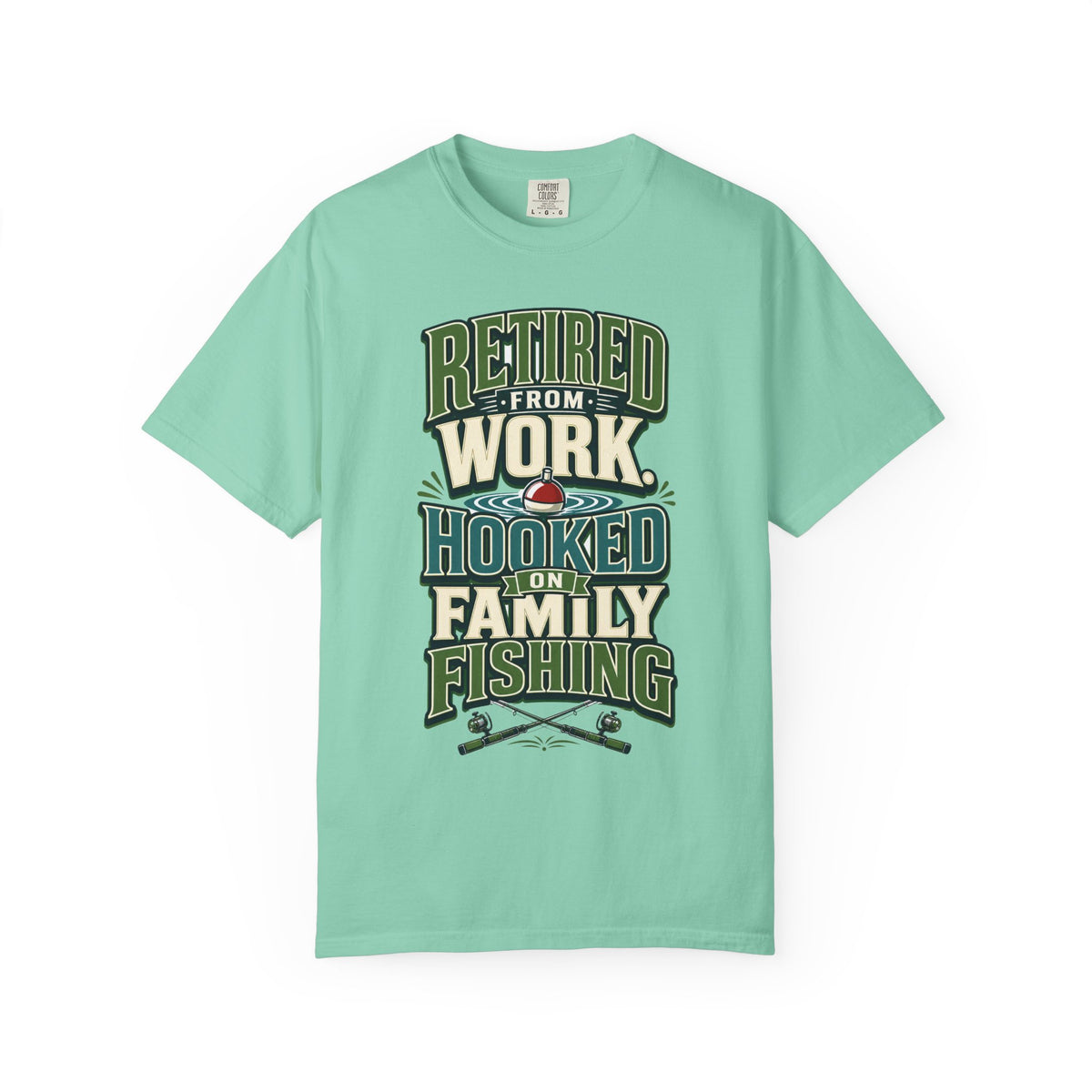 Retired From Work Hooked on Family Fishing Shirt, Retirement Fishing T-Shirt, Family Fishing Gift for Grandpa Dad